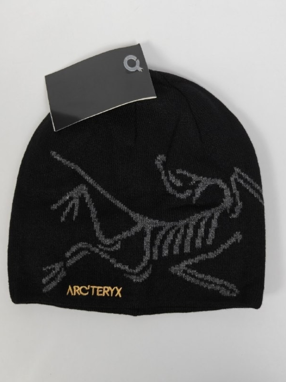 Arc'teryx Black And Grey Bird Head Toque Skullcap